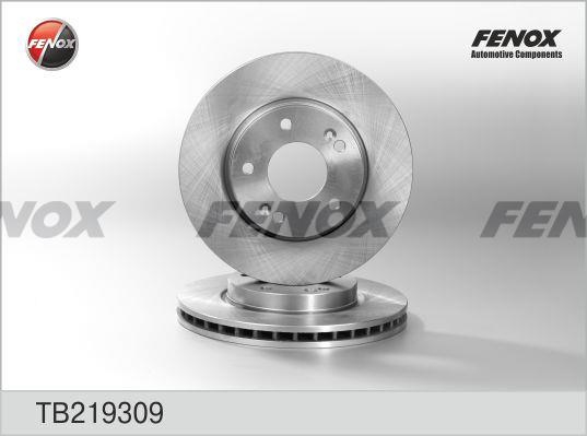 Fenox TB219309 Front brake disc ventilated TB219309: Buy near me in Poland at 2407.PL - Good price!