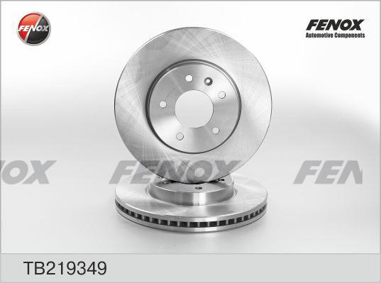 Fenox TB219349 Front brake disc ventilated TB219349: Buy near me in Poland at 2407.PL - Good price!