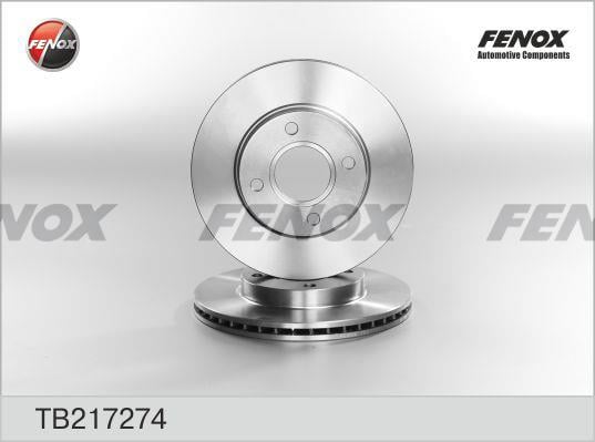 Fenox TB217274 Front brake disc ventilated TB217274: Buy near me in Poland at 2407.PL - Good price!