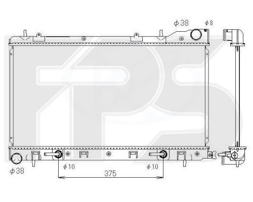 FPS FP 67 A1404-X Радиатор охлаждения двигателя FP67A1404X: Отличная цена - Купить в Польше на 2407.PL!