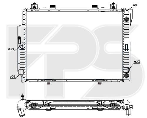 FPS FP 46 A223-X Kühler motorkühlung FP46A223X: Kaufen Sie zu einem guten Preis in Polen bei 2407.PL!