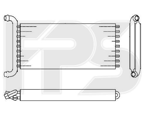 FPS FP 46 N128-X Радиатор отопителя салона FP46N128X: Отличная цена - Купить в Польше на 2407.PL!