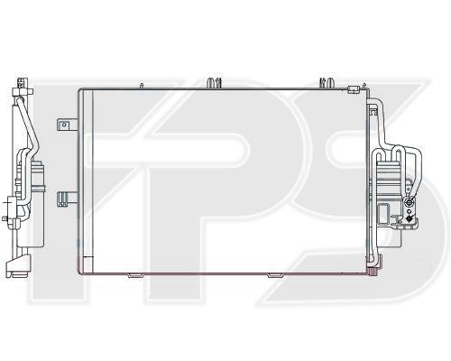 FPS FP 52 K125 Радиатор кондиционера (Конденсатор) FP52K125: Отличная цена - Купить в Польше на 2407.PL!