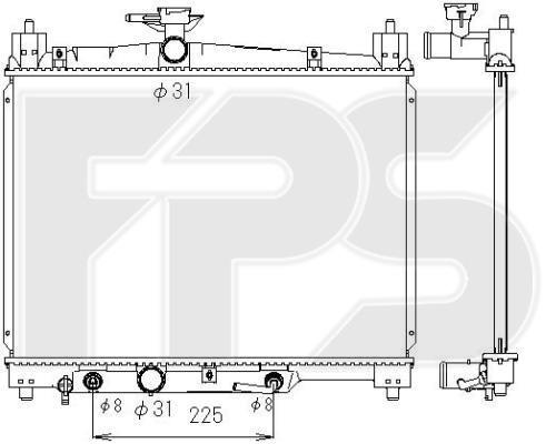 FPS FP 70 A1305-X Kühler motorkühlung FP70A1305X: Kaufen Sie zu einem guten Preis in Polen bei 2407.PL!