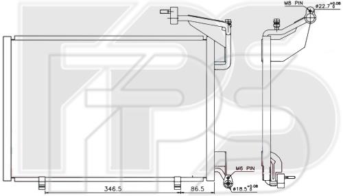 FPS FP 28 K089-X Радиатор кондиционера (Конденсатор) FP28K089X: Отличная цена - Купить в Польше на 2407.PL!