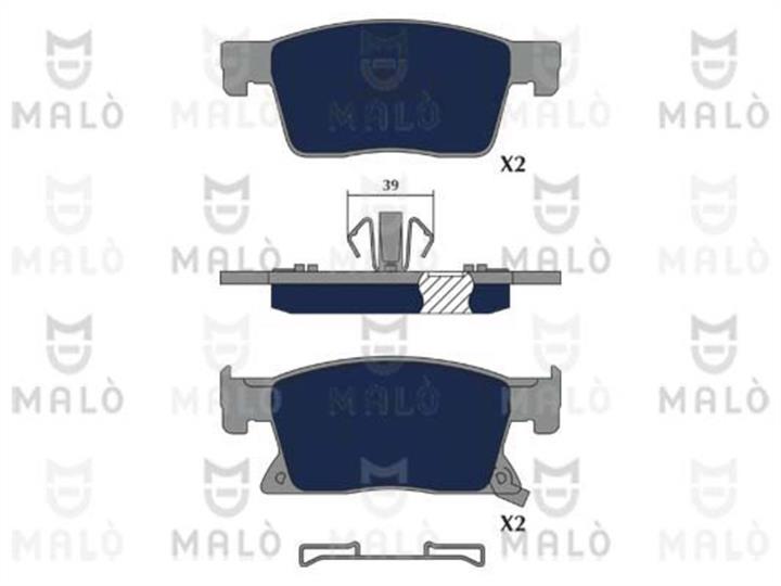 Malo 1051202 Brake Pad Set, disc brake 1051202: Buy near me in Poland at 2407.PL - Good price!