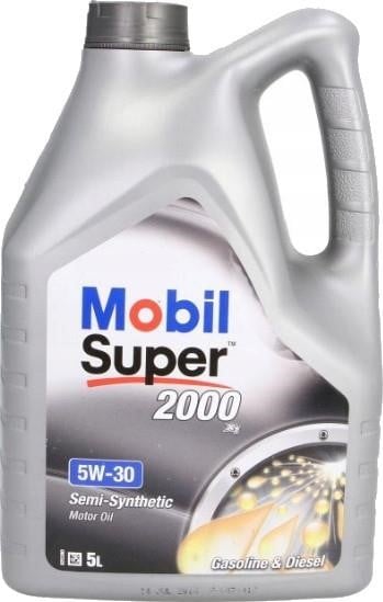 Mobil 153536 Engine oil Mobil Super 2000 X1 5W-30, 5L 153536: Buy near me in Poland at 2407.PL - Good price!