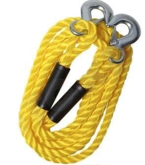 Carface DO CFAT81002A Tow rope with carabiners 4 m, Ø 16 mm (polyamide, yellow) DOCFAT81002A: Buy near me at 2407.PL in Poland at an Affordable price!