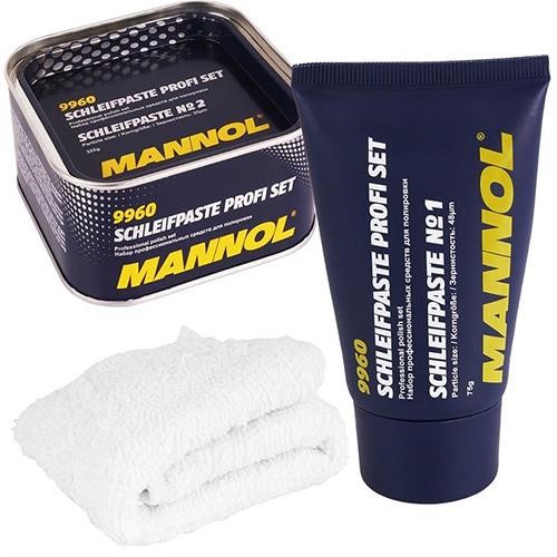 Mannol 4036021896458 MANNOL Schleifpaste Profi Set for manual and mechanical polishing, 400 ml 4036021896458: Buy near me in Poland at 2407.PL - Good price!