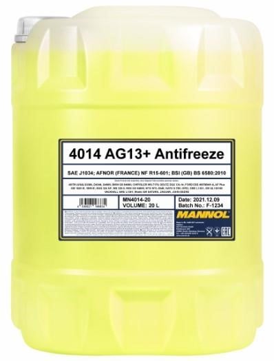 Mannol MN4014-10 Антифриз MANNOL Antifreeze Advanced 4014 AG13+ жовтий, готовий до застосування -40C, 10 л MN401410: Приваблива ціна - Купити у Польщі на 2407.PL!