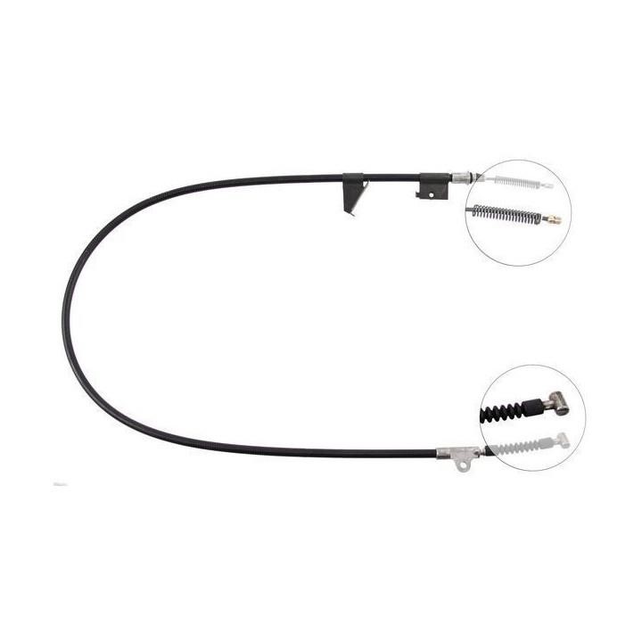 ABS K13687 Parking brake cable left K13687: Buy near me in Poland at 2407.PL - Good price!