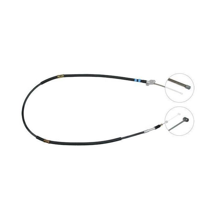 ABS K16027 Parking brake cable left K16027: Buy near me in Poland at 2407.PL - Good price!