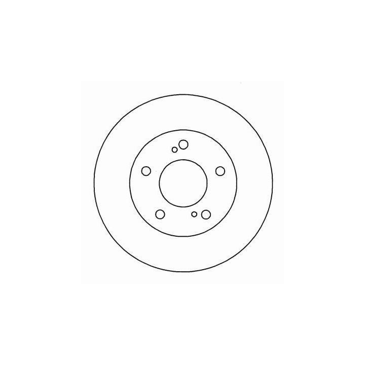 ABS 15533 Unventilated front brake disc 15533: Buy near me in Poland at 2407.PL - Good price!