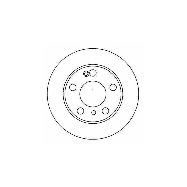 ABS 16188 Rear brake disc, non-ventilated 16188: Buy near me in Poland at 2407.PL - Good price!