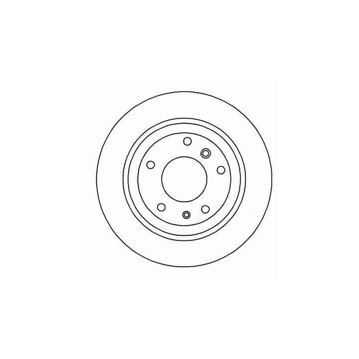 ABS 16336 Rear ventilated brake disc 16336: Buy near me in Poland at 2407.PL - Good price!