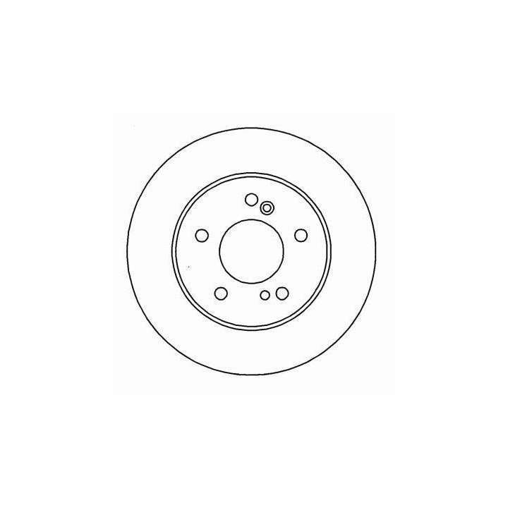 ABS 16450 Rear brake disc, non-ventilated 16450: Buy near me in Poland at 2407.PL - Good price!