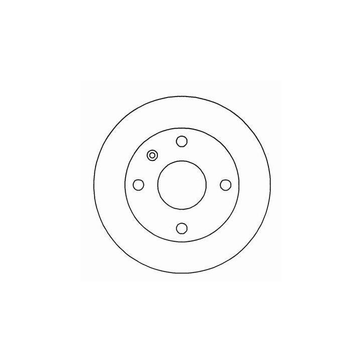 ABS 15965 Unventilated front brake disc 15965: Buy near me in Poland at 2407.PL - Good price!