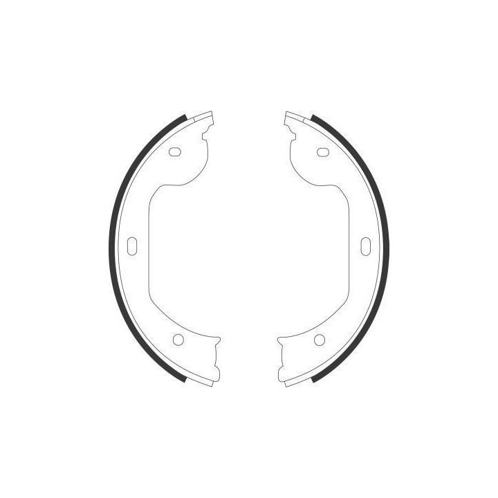 ABS 9109 Parking brake shoes 9109: Buy near me in Poland at 2407.PL - Good price!