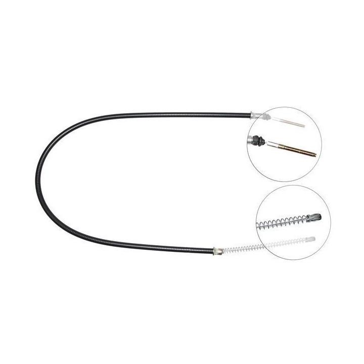 ABS K12598 Parking brake cable, right K12598: Buy near me in Poland at 2407.PL - Good price!