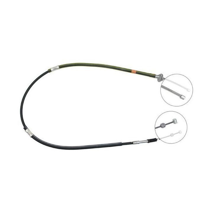ABS K16358 Parking brake cable, right K16358: Buy near me in Poland at 2407.PL - Good price!