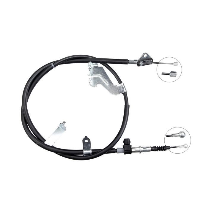 ABS K17294 Parking brake cable left K17294: Buy near me in Poland at 2407.PL - Good price!