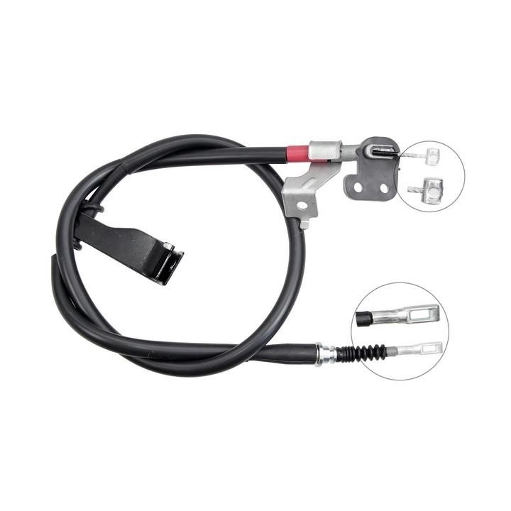 ABS K17302 Parking brake cable, right K17302: Buy near me in Poland at 2407.PL - Good price!