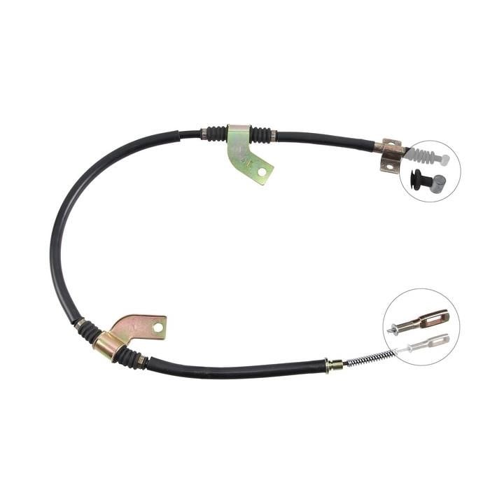 ABS K16817 Parking brake cable left K16817: Buy near me in Poland at 2407.PL - Good price!