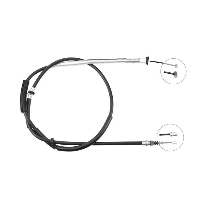 ABS K17187 Parking brake cable left K17187: Buy near me in Poland at 2407.PL - Good price!
