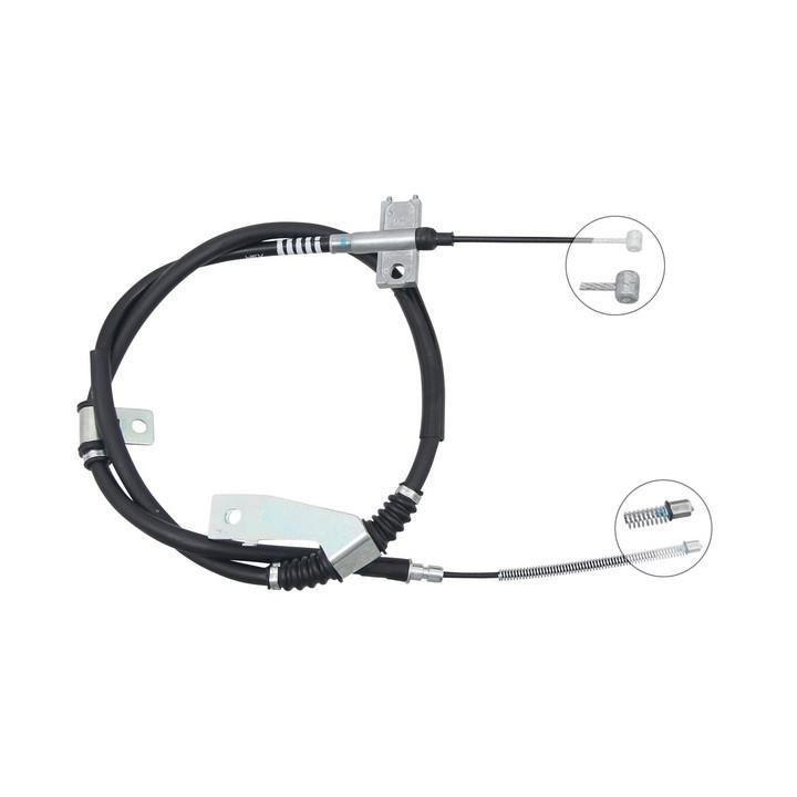 ABS K17453 Parking brake cable left K17453: Buy near me in Poland at 2407.PL - Good price!