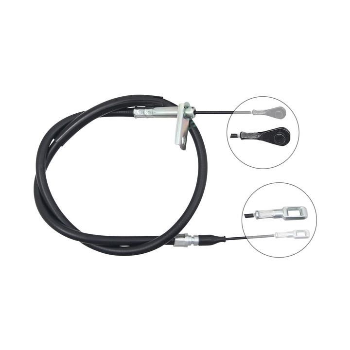 ABS K17455 Parking brake cable left K17455: Buy near me in Poland at 2407.PL - Good price!