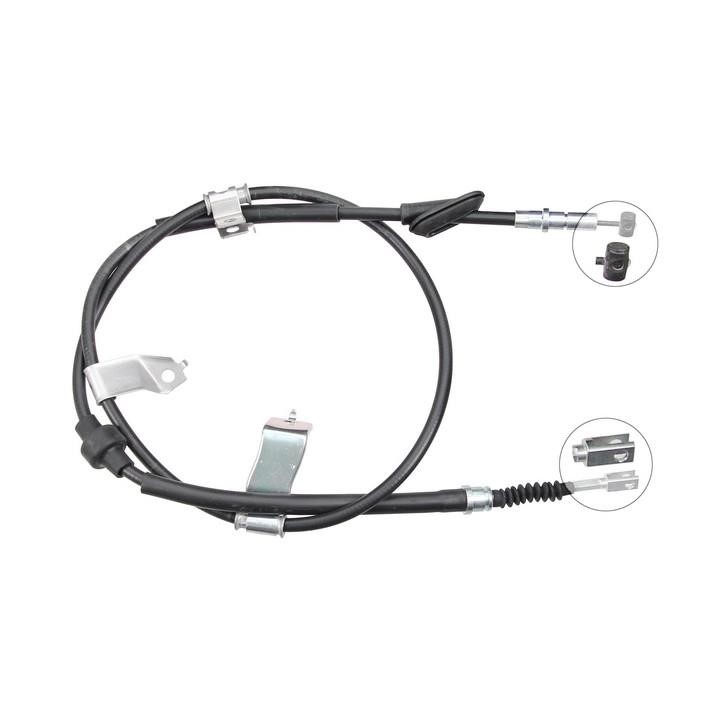 ABS K18977 Parking brake cable left K18977: Buy near me in Poland at 2407.PL - Good price!