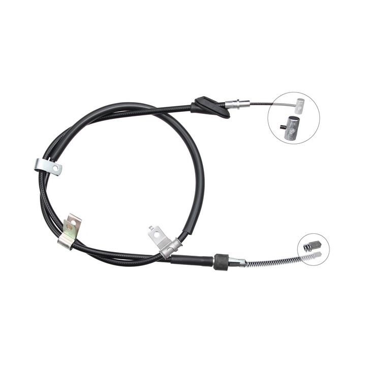 ABS K18857 Parking brake cable left K18857: Buy near me in Poland at 2407.PL - Good price!