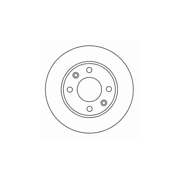 ABS 15318 Front brake disc ventilated 15318: Buy near me in Poland at 2407.PL - Good price!