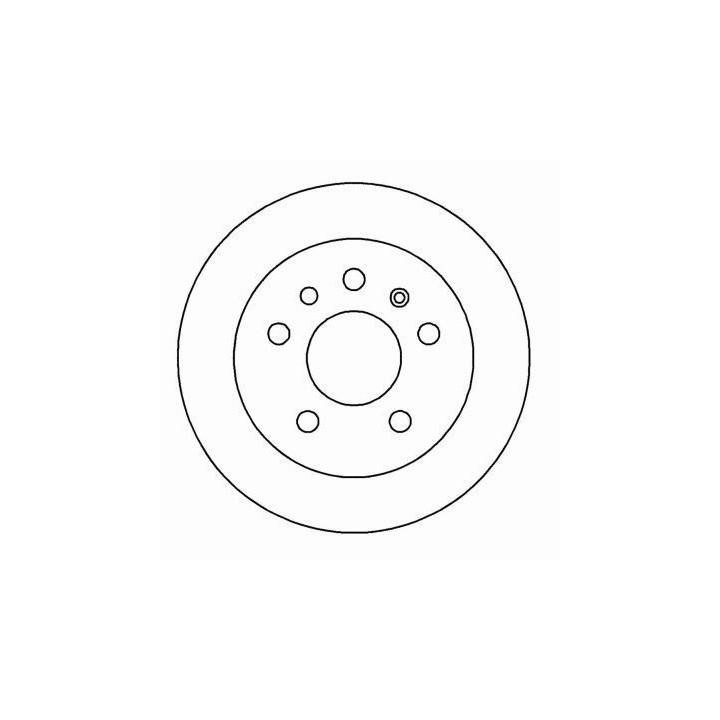 ABS 15818 Rear brake disc, non-ventilated 15818: Buy near me in Poland at 2407.PL - Good price!
