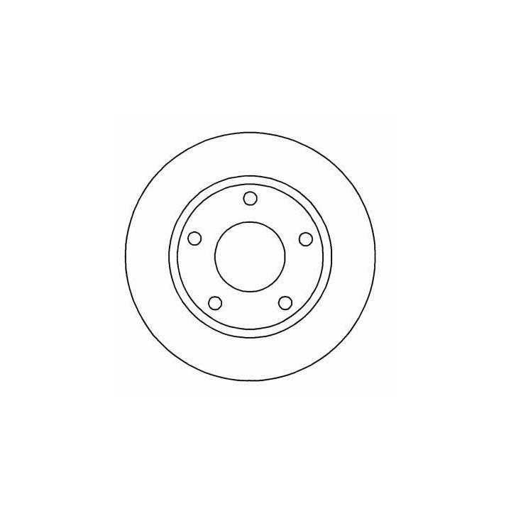 ABS 16049 Front brake disc ventilated 16049: Buy near me in Poland at 2407.PL - Good price!