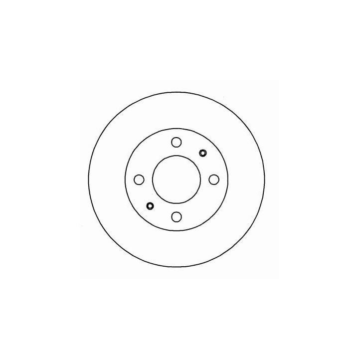 ABS 16271 Unventilated front brake disc 16271: Buy near me in Poland at 2407.PL - Good price!