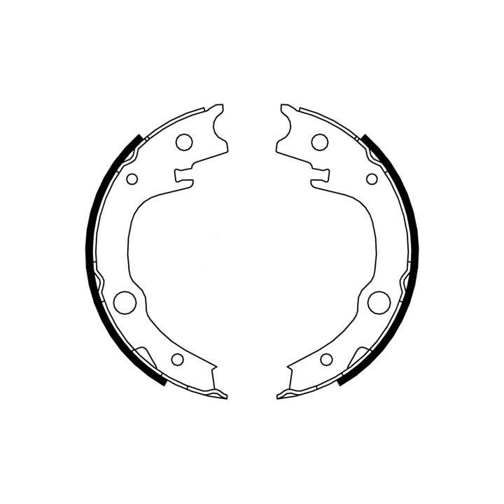 ABS 9182 Parking brake shoes 9182: Buy near me at 2407.PL in Poland at an Affordable price!