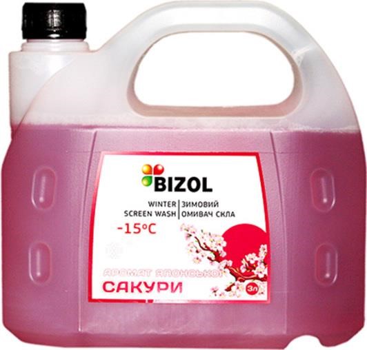 Bizol B1286 Winter windshield washer fluid, -15°C, Japanese sakura, 3l B1286: Buy near me in Poland at 2407.PL - Good price!