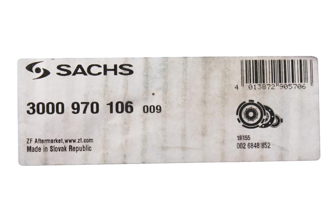 SACHS 3000 970 106 Clutch kit 3000970106: Buy near me at 2407.PL in Poland at an Affordable price!