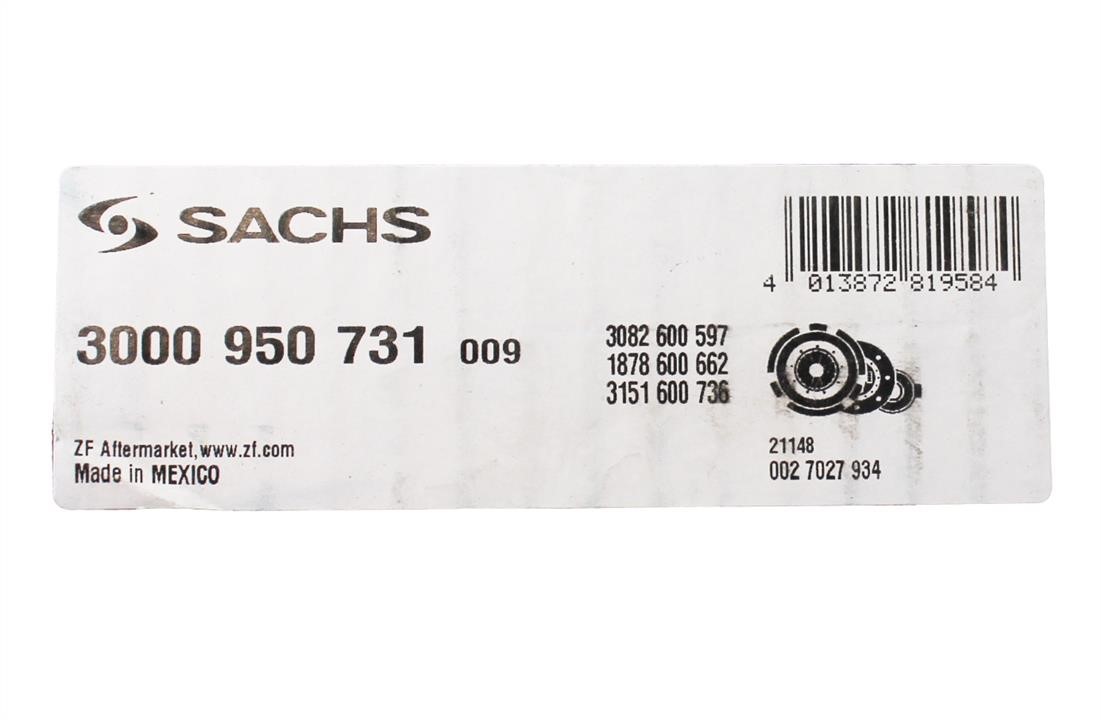 SACHS 3000 950 731 Clutch kit 3000950731: Buy near me at 2407.PL in Poland at an Affordable price!