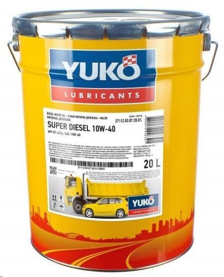 Yuko 4820070246391 Моторное масло Yuko Super Diesel 10W-40, 20л 4820070246391: Отличная цена - Купить в Польше на 2407.PL!