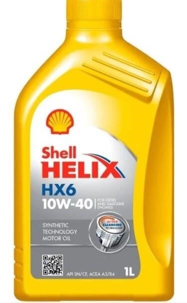 Shell 550053775 Моторное масло Shell Helix HX6 10W-40, 1л 550053775: Отличная цена - Купить в Польше на 2407.PL!
