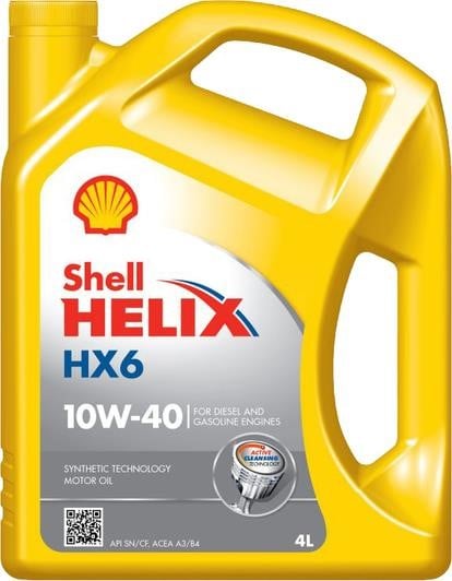 Shell 550039792 Моторное масло Shell Helix HX6 10W-40, 4л 550039792: Отличная цена - Купить в Польше на 2407.PL!