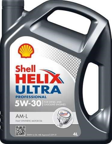 Shell 550042564 Engine oil Shell Helix Ultra Professional AM-L 5W-30, 4L 550042564: Buy near me in Poland at 2407.PL - Good price!