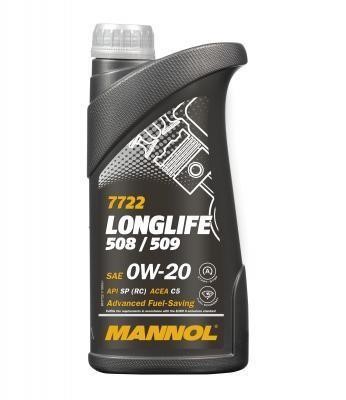 Mannol MN7722-1 Моторное масло Mannol 7722 Longlife 508/509 0W-20, 1л MN77221: Отличная цена - Купить в Польше на 2407.PL!