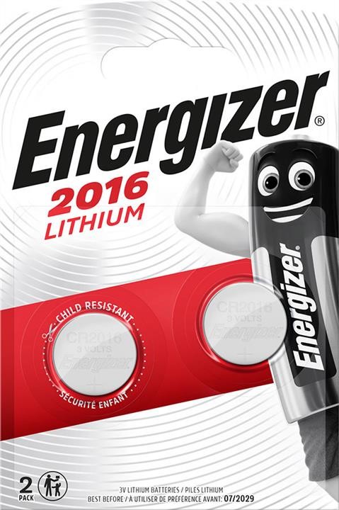 Energizer 626986 Battery Energizer Lithium 2016, 2 pcs. 626986: Buy near me in Poland at 2407.PL - Good price!