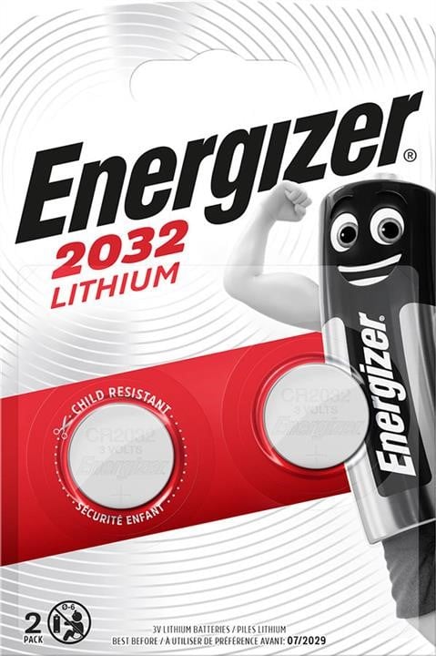 Energizer 635803 Bateria Energizer Lithium 2032, 2 szt. 635803: Dobra cena w Polsce na 2407.PL - Kup Teraz!