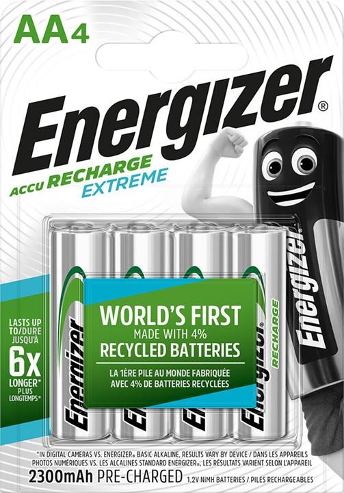 Energizer E300624601 Battery Energizer Recharge Extreme AA 2300 mAh, 4 pcs. E300624601: Buy near me in Poland at 2407.PL - Good price!