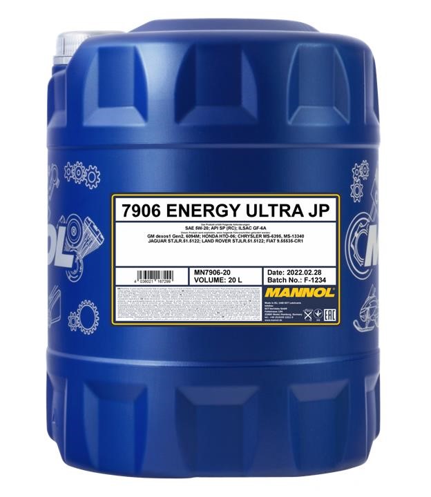 Mannol MN7906-10 Engine oil Mannol 7906 Energy Ultra JP 5W-20, 10L MN790610: Buy near me in Poland at 2407.PL - Good price!