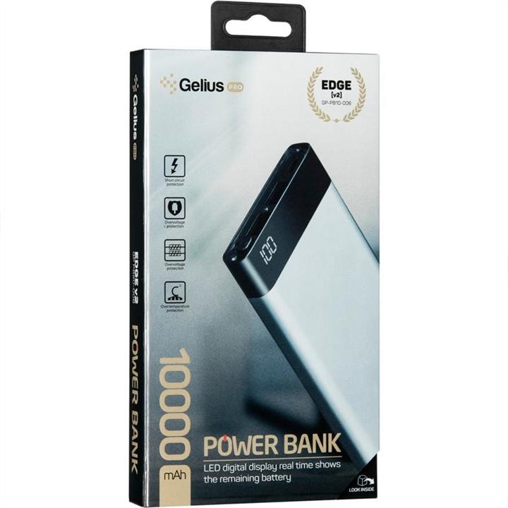 Gelius Dodatkowa bateria Gelius Pro Edge (V2PD.QC) GP-PB10-006 10000mAh 2.1A Szary (12 miesięcy) – cena